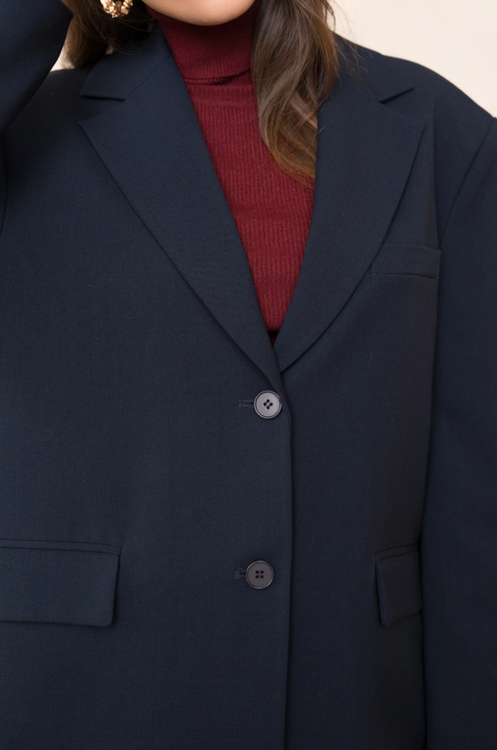VESTE AVEC OUVERTURE À L'ARRIERE - BLEU NUIT
